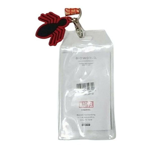 Bioworld Marvel Spider-Man Lanyard with Sticker, ID Badge Holder & Rubber Charm - Picture 7 of 9